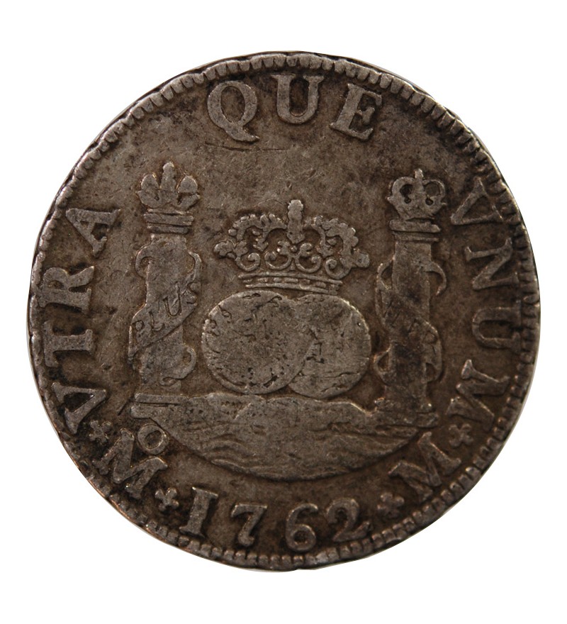 MEXIQUE, CHARLES III - 2 REALES ARGENT 1862 MEXICO