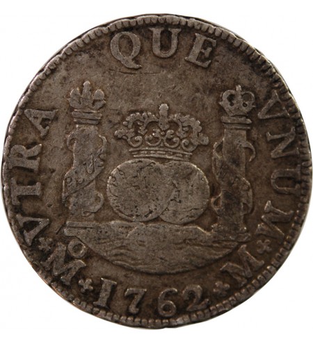 MEXIQUE, CHARLES III - 2 REALES ARGENT 1862 MEXICO