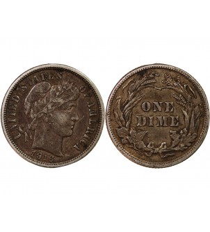 USA - 10 CENTS ARGENT "Barber Dime" 1916 PHILADELPHIE 2