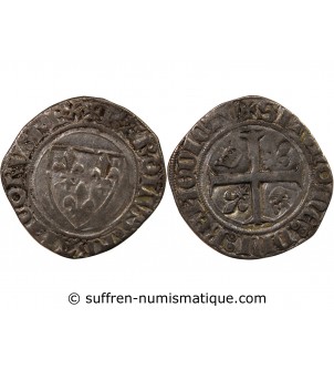 CHARLES VI - BLANC GUENAR 1380 / 1422