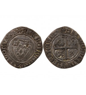 CHARLES VI - BLANC GUENAR 1380 / 1422 2