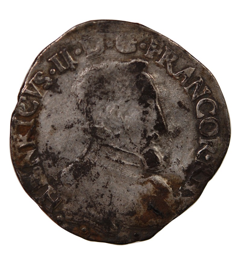 CHARLES IX, AU NOM D'HENRI II - TESTON ARGENT 1561 I LIMOGES