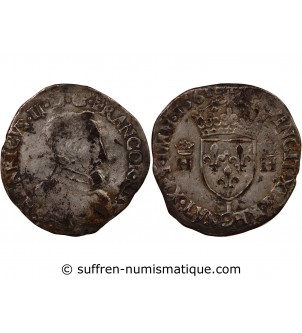 CHARLES IX, AU NOM D'HENRI II - TESTON ARGENT 1561 I LIMOGES