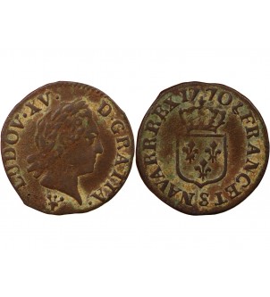 LOUIS XV - LIARD A LA VIEILLE TÊTE 1770 S REIMS 2