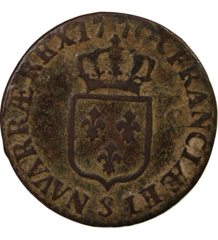 LOUIS XV﻿ - 1/2 SOL A LA VIEILLE TÊTE 1770 S REIMS