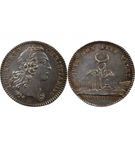BÂTIMENTS DU ROI, LOUIS XV - JETON ARGENT émission de 1741