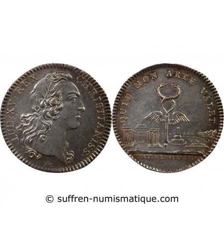 BÂTIMENTS DU ROI, LOUIS XV - JETON ARGENT émission de 1741