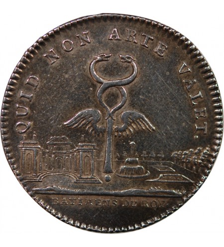 BÂTIMENTS DU ROI, LOUIS XV - JETON ARGENT émission de 1741