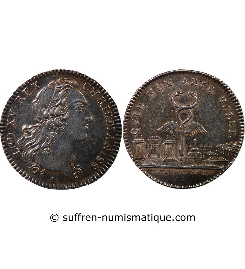 BÂTIMENTS DU ROI, LOUIS XV - JETON ARGENT émission de 1741