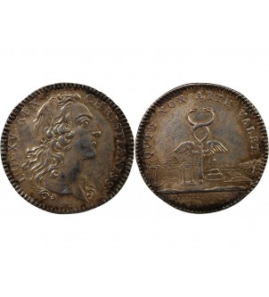 BÂTIMENTS DU ROI, LOUIS XV - JETON ARGENT émission de 1741 2
