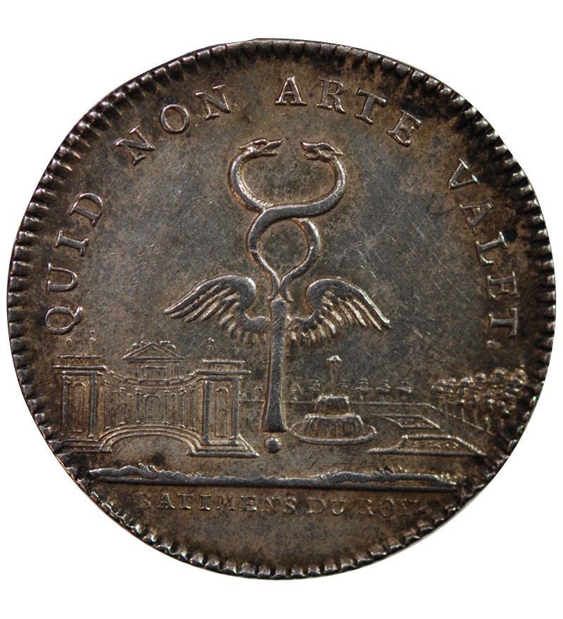 BÂTIMENTS DU ROI, LOUIS XV - JETON ARGENT émission de 1741