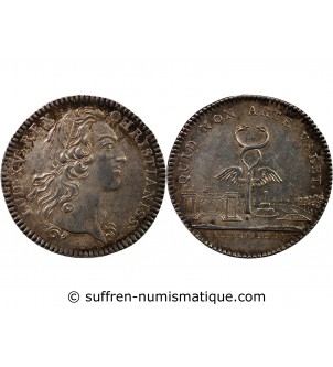 BÂTIMENTS DU ROI, LOUIS XV - JETON ARGENT émission de 1741