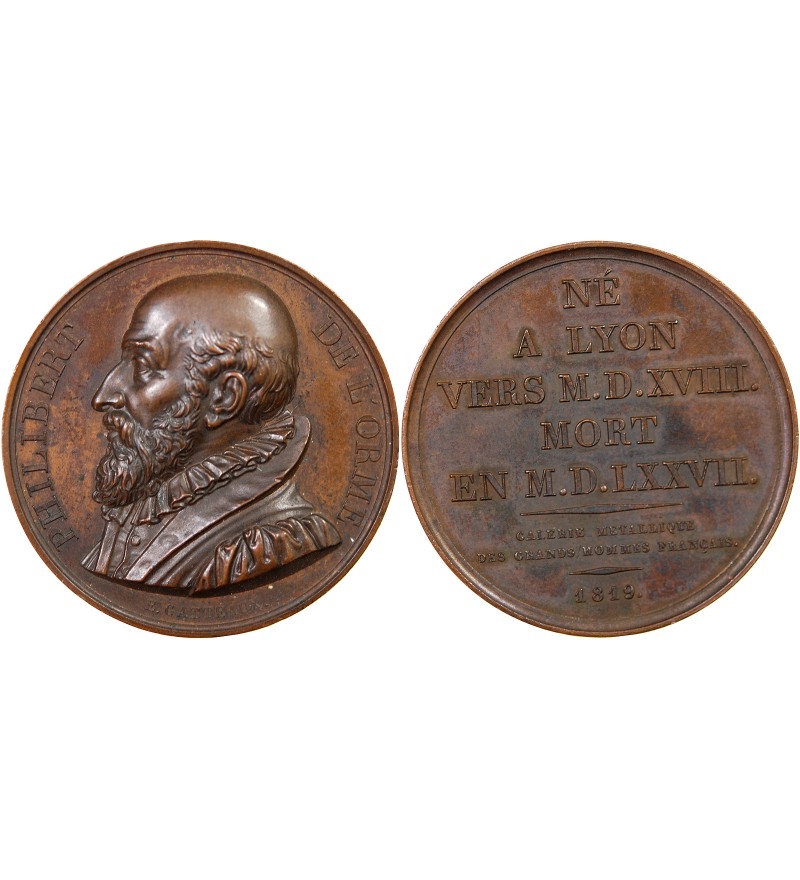 PHILIBERT DE L'ORME - MEDAILLE BRONZE 1819