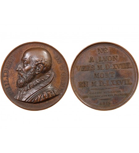 PHILIBERT DE L'ORME - MEDAILLE BRONZE 1819