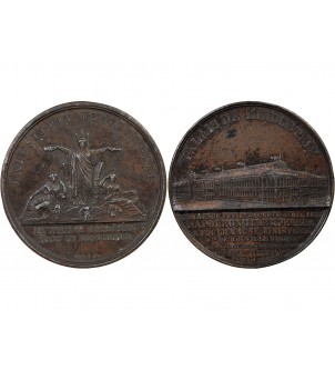 EXPOSITION UNIVERSELLE DE 1855, PALAIS DE L'INDUSTRIE - MEDAILLE ZINC 2