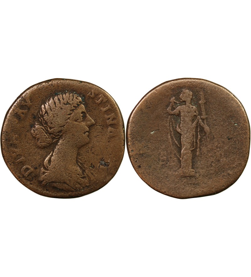 FAUSTINE JEUNE - SESTERCE 176 ROME