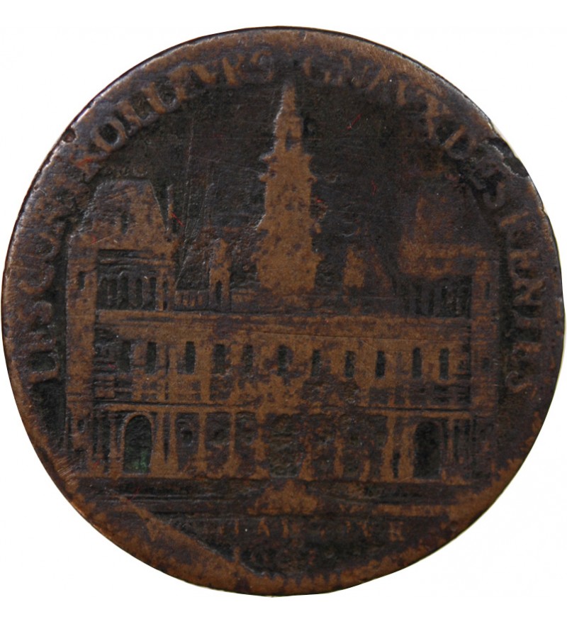 VILLE DE PARIS, SYNDICS GENERAUX DES RENTES - JETON CUIVRE 1658