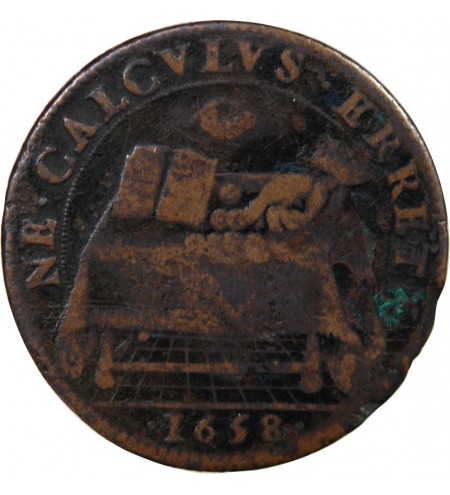 VILLE DE PARIS, SYNDICS GENERAUX DES RENTES - JETON CUIVRE 1658