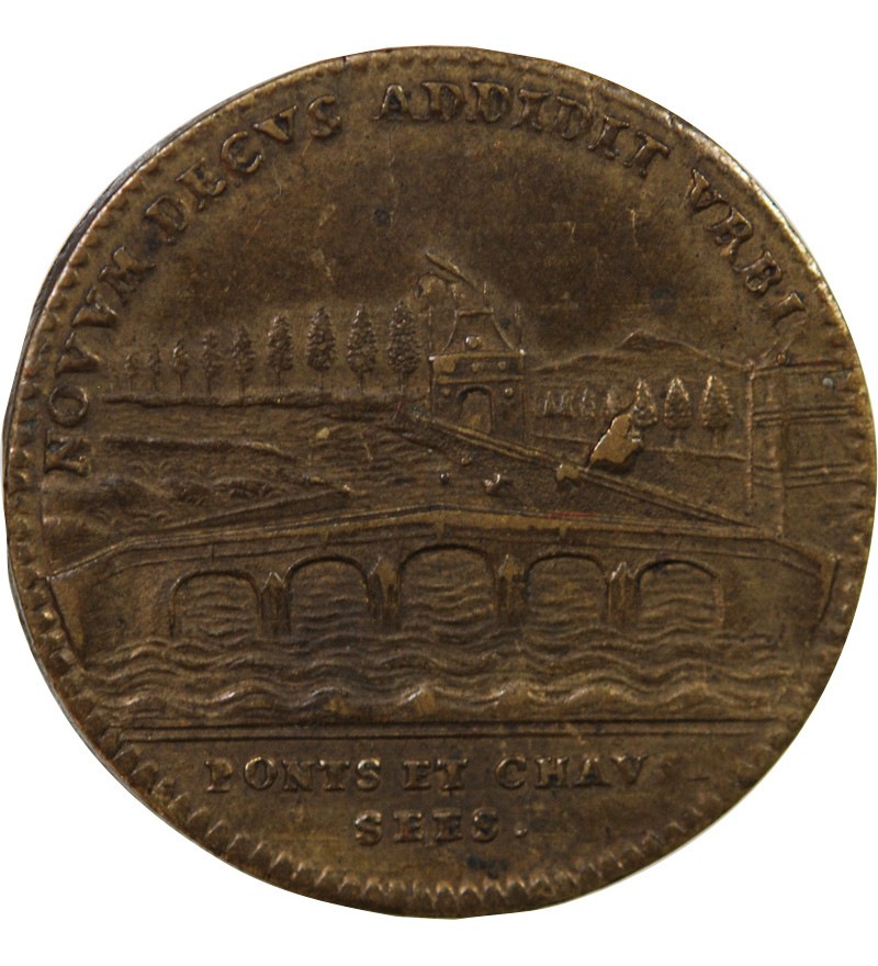 PONTS ET CHAUSSEES, LOUIS XIV - JETON LAITON NUREMBERG