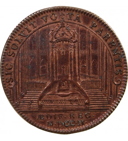 BÂTIMENTS DU ROI, LOUIS XIV - JETON CUIVRE 1702