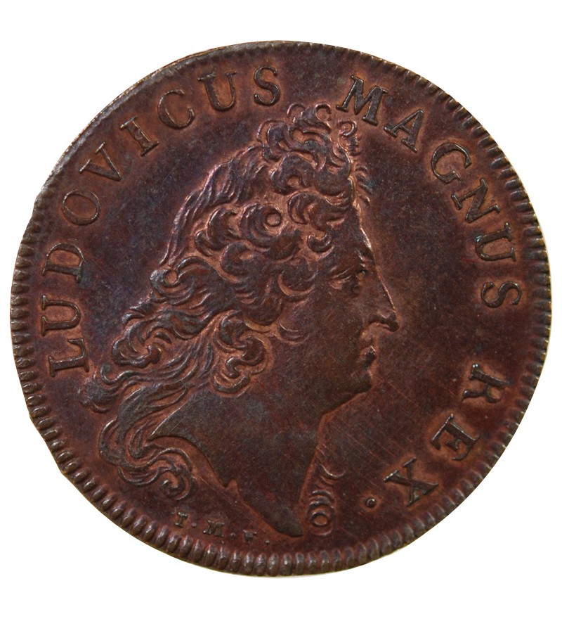 BÂTIMENTS DU ROI, LOUIS XIV - JETON CUIVRE 1702