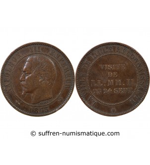 NAPOLEON III, VISITE IMPERIALE DE LILLE - MODULE DE 10 CENTIMES - 23 ET 24 SEPTEMBRE 1853