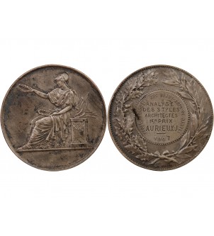ECOLE DES BEAUX-ARTS DE NANTES - MEDAILLE ARGENT attribuée en 1907 2