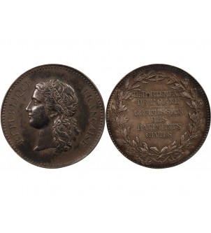 DÉPARTEMENT DE L'ORNE, BÂTIMENTS CIVILS - MEDAILLE ARGENT Poinçon Corne (après 1879) 2