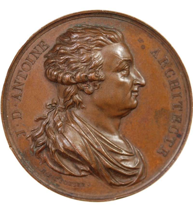 HÔTEL DES MONNAIES, J.-D. ANTOINE ARCHITECTE  - MEDAILLE CUIVRE VERS 1830