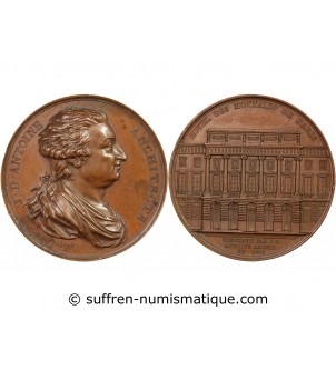 HÔTEL DES MONNAIES, J.-D. ANTOINE ARCHITECTE  - MEDAILLE CUIVRE VERS 1830