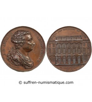 HÔTEL DES MONNAIES, J.-D. ANTOINE ARCHITECTE  - MEDAILLE CUIVRE VERS 1830