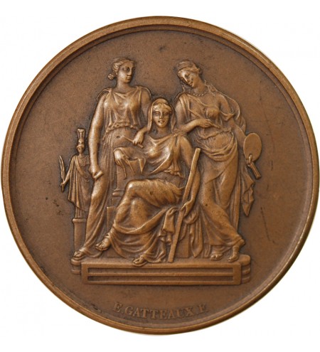 ECOLE NATIONALE DES BEAUX-ARTS - MEDAILLE BRONZE attribuée en 1908