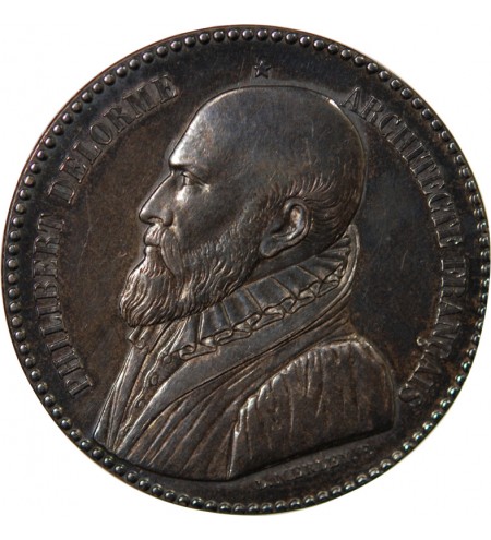 ARCHITECTES DE NANTES, PHILIBERT DELORME  - MEDAILLE CUIVRE poinçon Abeille (1860 /1879)