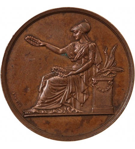ECOLE DE DESSIN DE NANTES - MEDAILLE CUIVRE attribuée en 1878