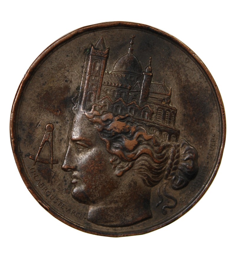 SOCIETE CENTRALE DES ARCHITECTES - JETON CUIVRE