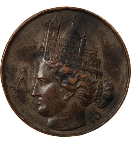 SOCIETE CENTRALE DES ARCHITECTES - JETON CUIVRE