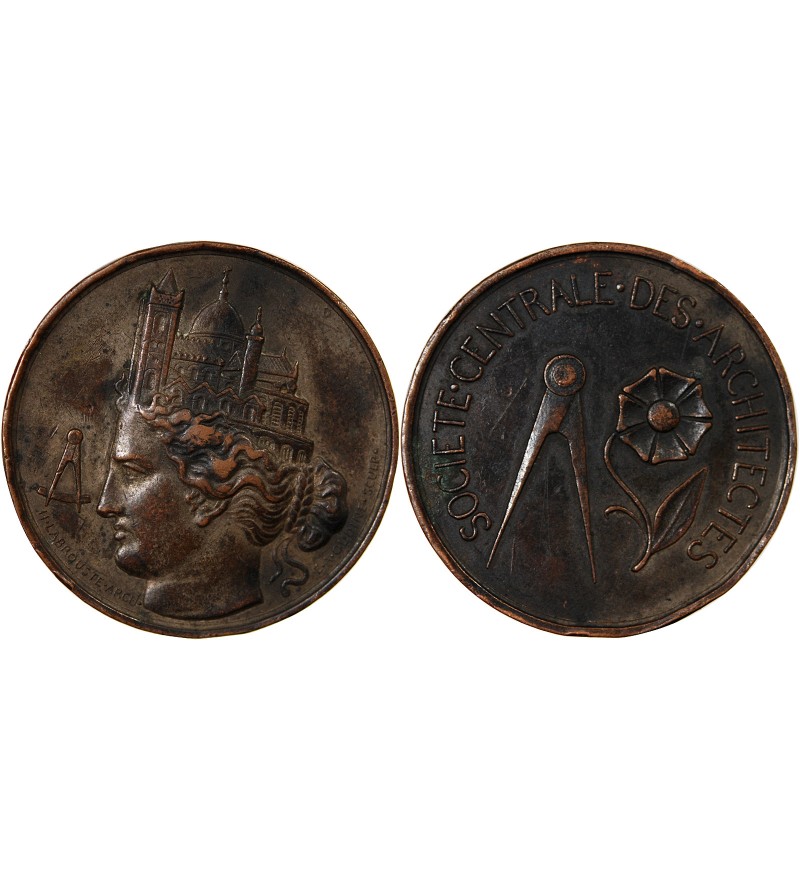 SOCIETE CENTRALE DES ARCHITECTES - JETON CUIVRE
