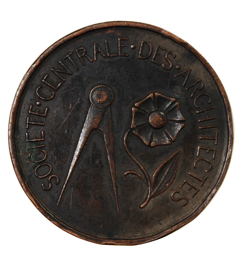 SOCIETE CENTRALE DES ARCHITECTES - JETON CUIVRE