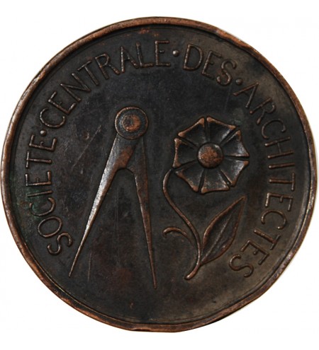 SOCIETE CENTRALE DES ARCHITECTES - JETON CUIVRE