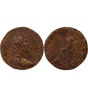HADRIEN - SESTERCE 123 ROME 2