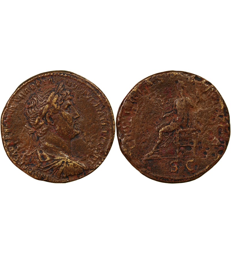 HADRIEN - SESTERCE 123 ROME