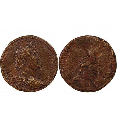 HADRIEN - SESTERCE 123 ROME