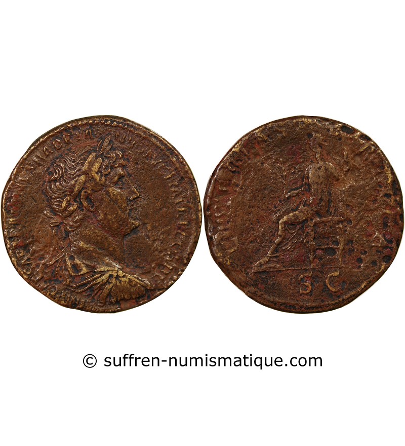 HADRIEN - SESTERCE 123 ROME