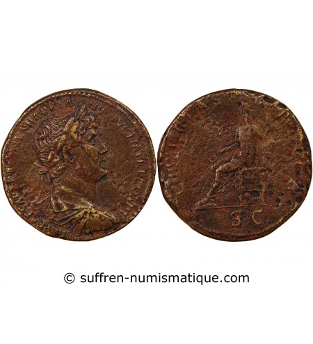 HADRIEN - SESTERCE 123 ROME