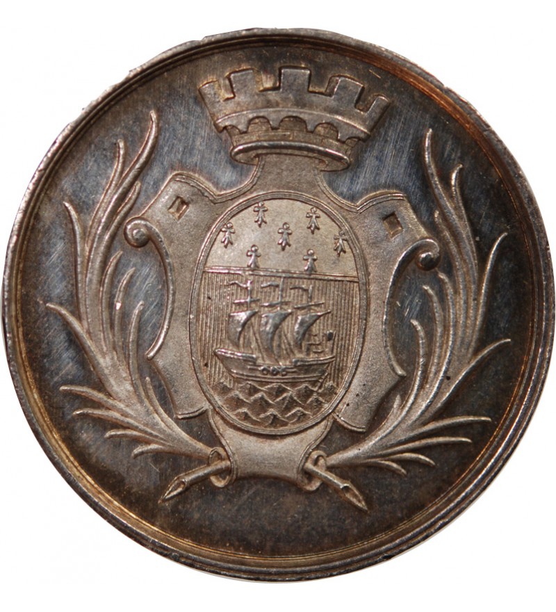 CAISSE D'EPARGNE DE NANTES - JETON ARGENT poinçon Main (1845-1860)