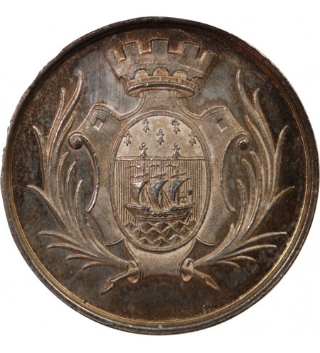 CAISSE D'EPARGNE DE NANTES - JETON ARGENT poinçon Main (1845-1860)