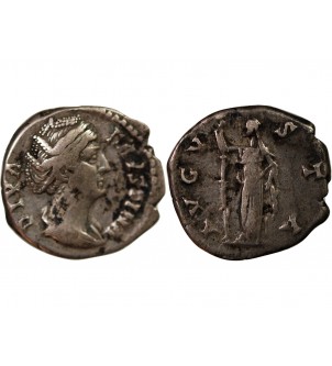 FAUSTINE MÈRE - DENIER ARGENT 148 ROME 2