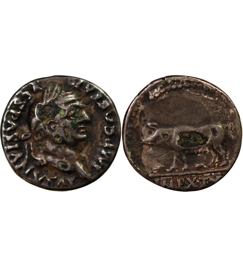 VESPASIEN - DENIER FOURRÉ 78 ROME