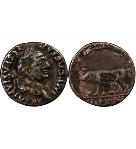 VESPASIEN - DENIER FOURRÉ 78 ROME