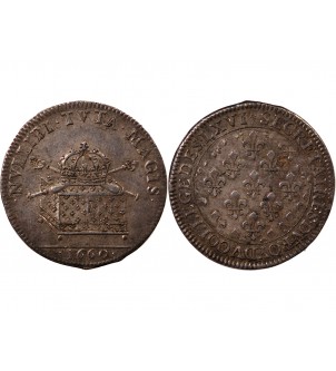 SECRETAIRES DU ROI, LOUIS XIV – JETON ARGENT 1660 - R3 2